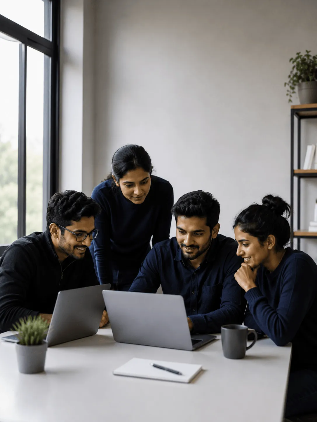 A dedicated team collaborating on your product